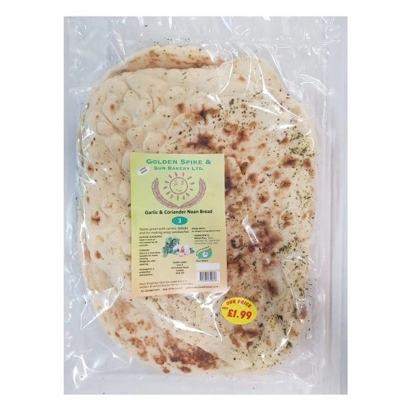 Garlic Coriander Naan Bread